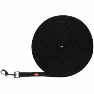 Trixie Sporline, gummieret sort 15 m/15 mm