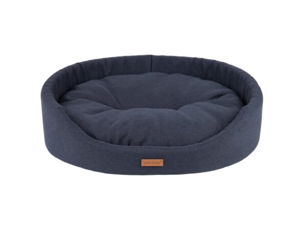 KW - Amiplay oval seng sort S-XL hundeseng XL 72x63x16cm