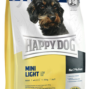 Happy Dog Supreme Mini Light 4kg, lav fedt, til hunde 0-10kg