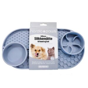 Meldgaard - Nordic Paws Slikkemåtte, 3i1, Grå - Pet Supplies