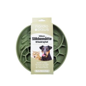 Meldgaard - Nordic Paws Slikkemåtte, Slow Grøn - Pet Supplies