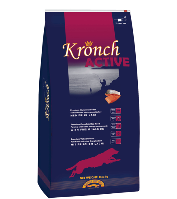 Henne Petfood - Kronch Active 13,5 Kg, til hunde med ekstra energibehov - Dog Food