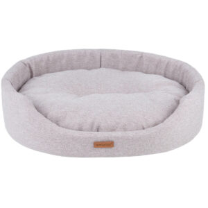 Amiplay oval hundeseng i Cream farve str M - XXL