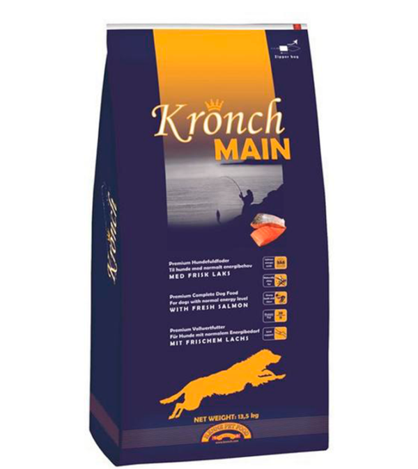 Henne Petfood - Kronch Main Laks 13,5Kg - Hundefoder