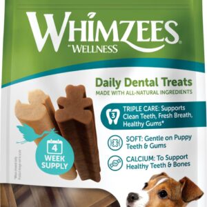 Whimzees Puppy Chew XS/S til små hvalpe, Pose m/28stk