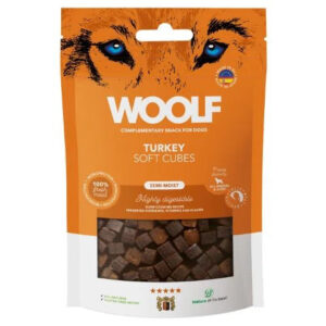 Qpet - Woolf Soft Cubes Turkey 100g - Hundegodbidder