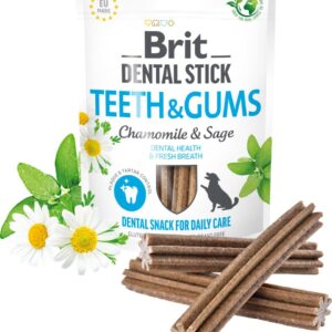 Vafo - Brit Care Dental Stick Teeth & Gums med Chamomile & Sage 7stk - Hundegodbidder