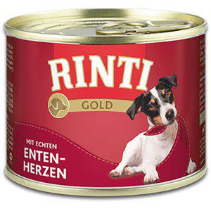 Rinti gold 185g vådfoder hund, M. Faste kødstykker